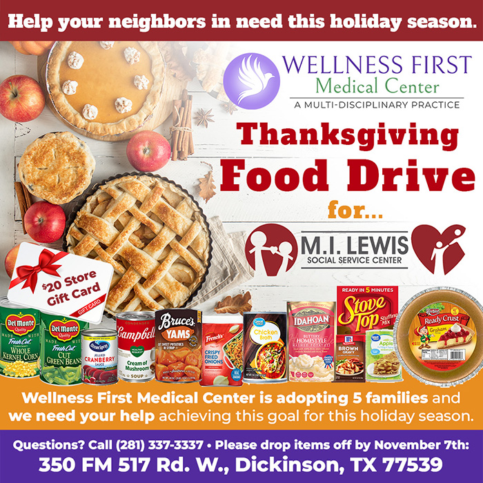 Thanksgiving Food Drive for MI Lewis